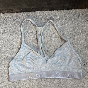 Calvin Klein Light Gray Bralette